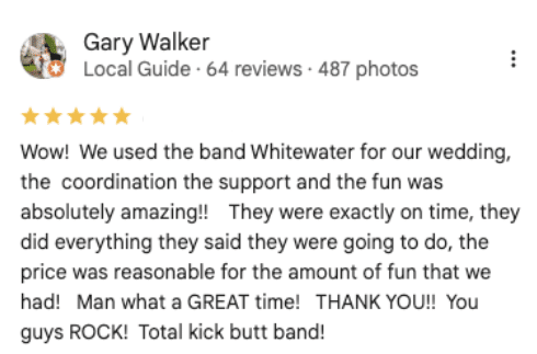 Whitewater Wedding Band