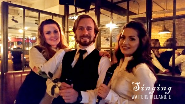 Irish Singing Waiters, Singing Divas for hire with www.irishweddingbands.ie